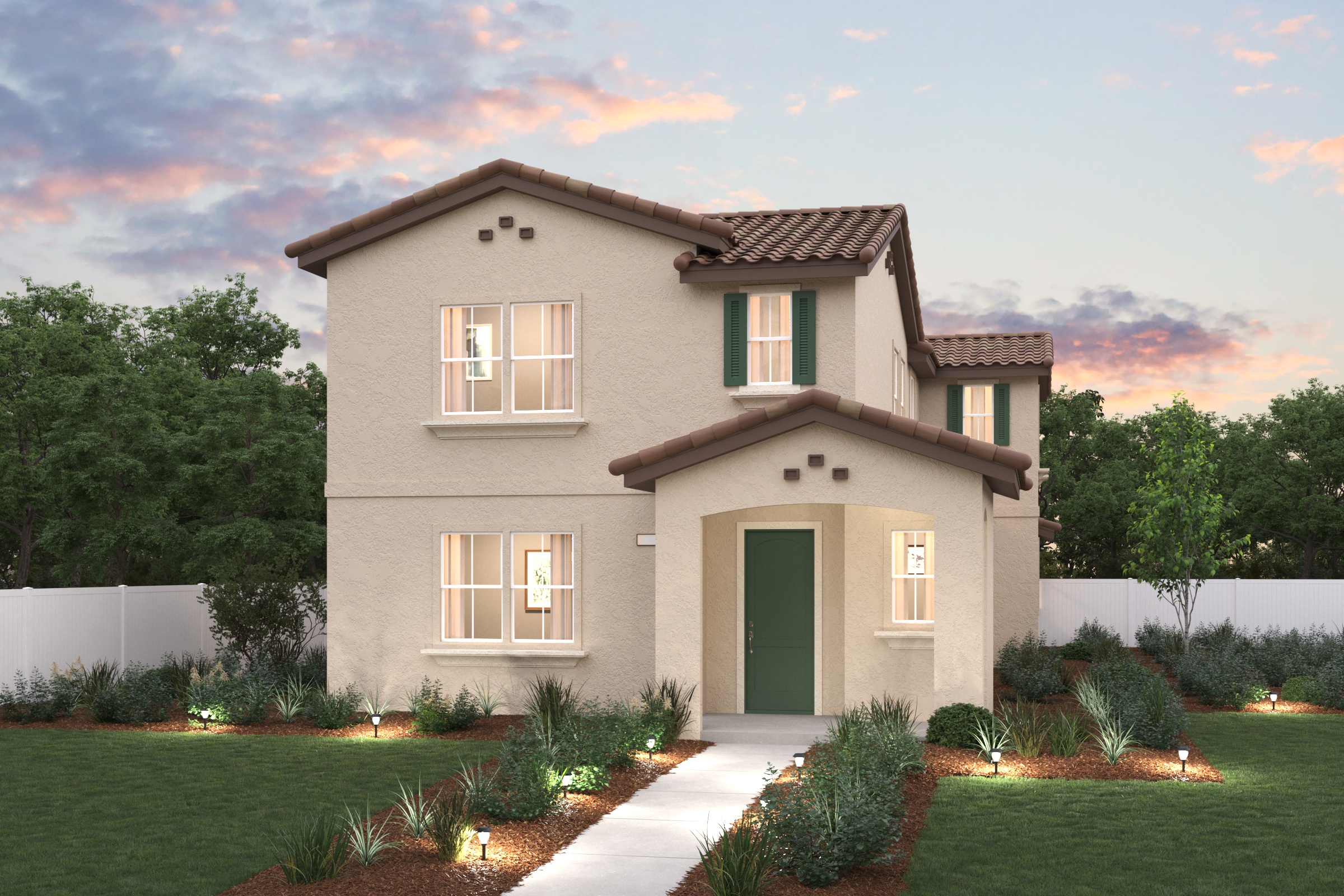 A house with a driveway and a brick driveway.
