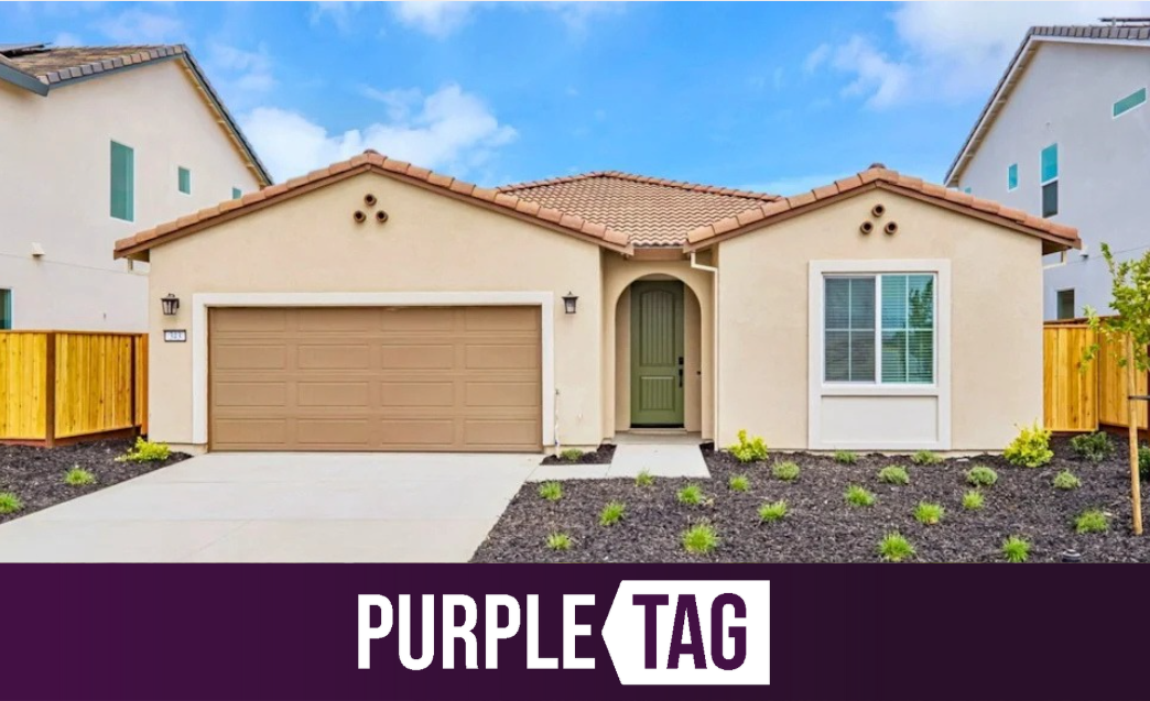 A house with a garage.