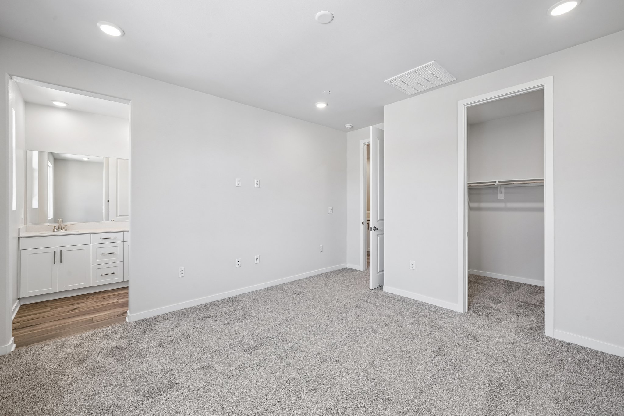 A room with white walls.