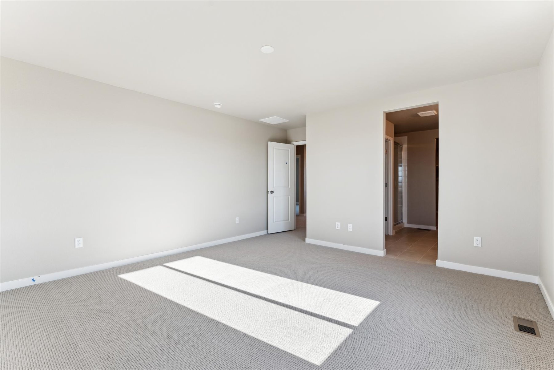 A room with white walls.