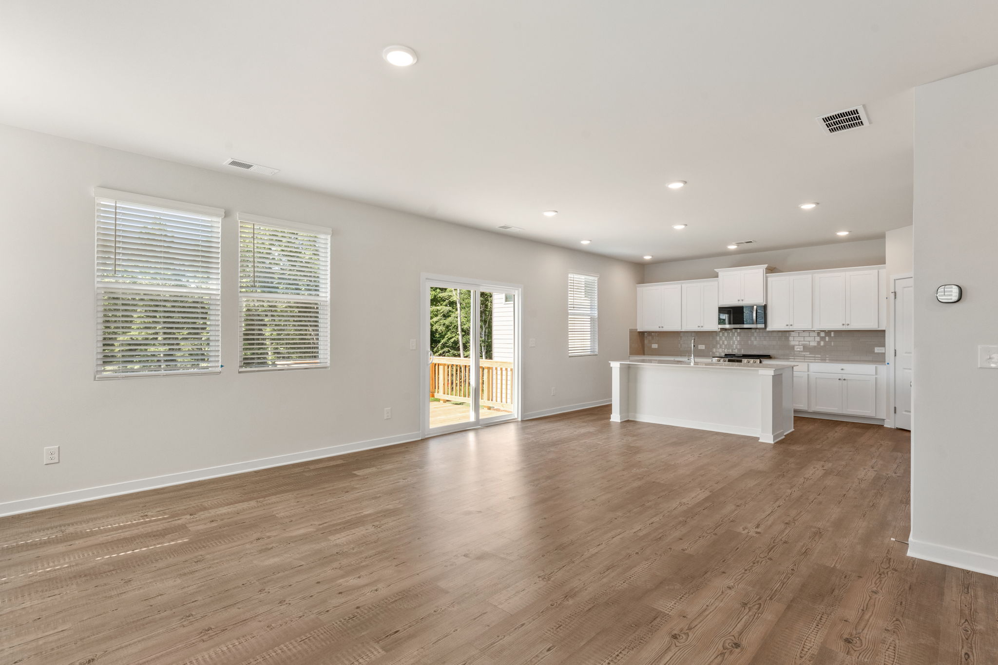 A large empty kitchen.