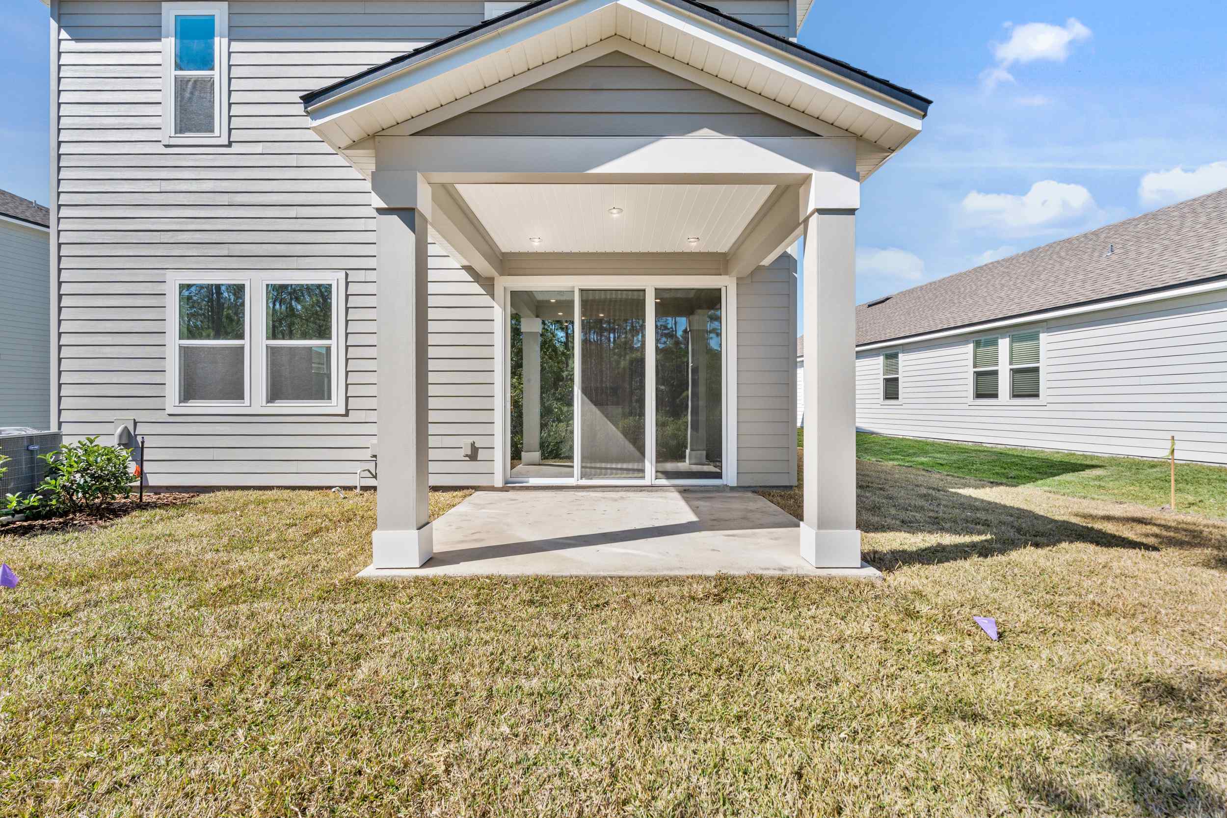 Lot 65 Rear Exterior with Covered Patio at Seminole Palms