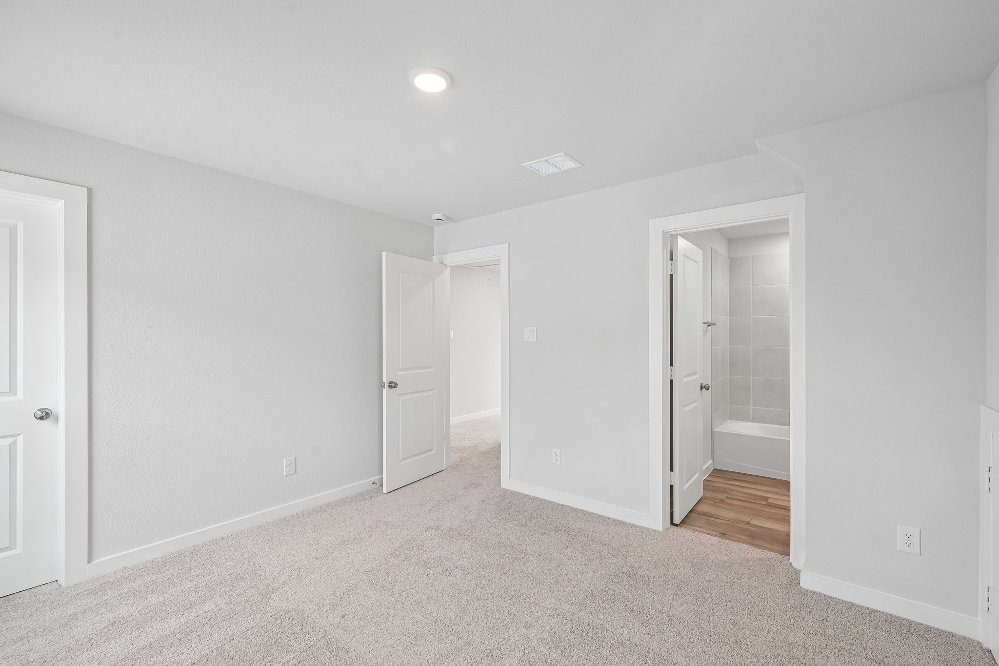 A room with white walls.