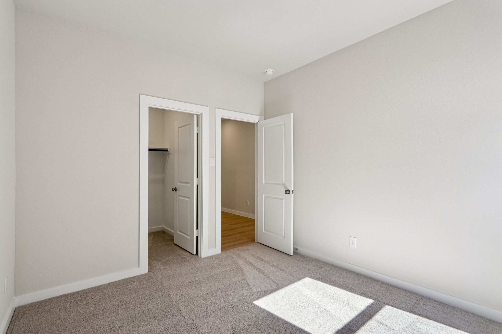 A room with white walls.