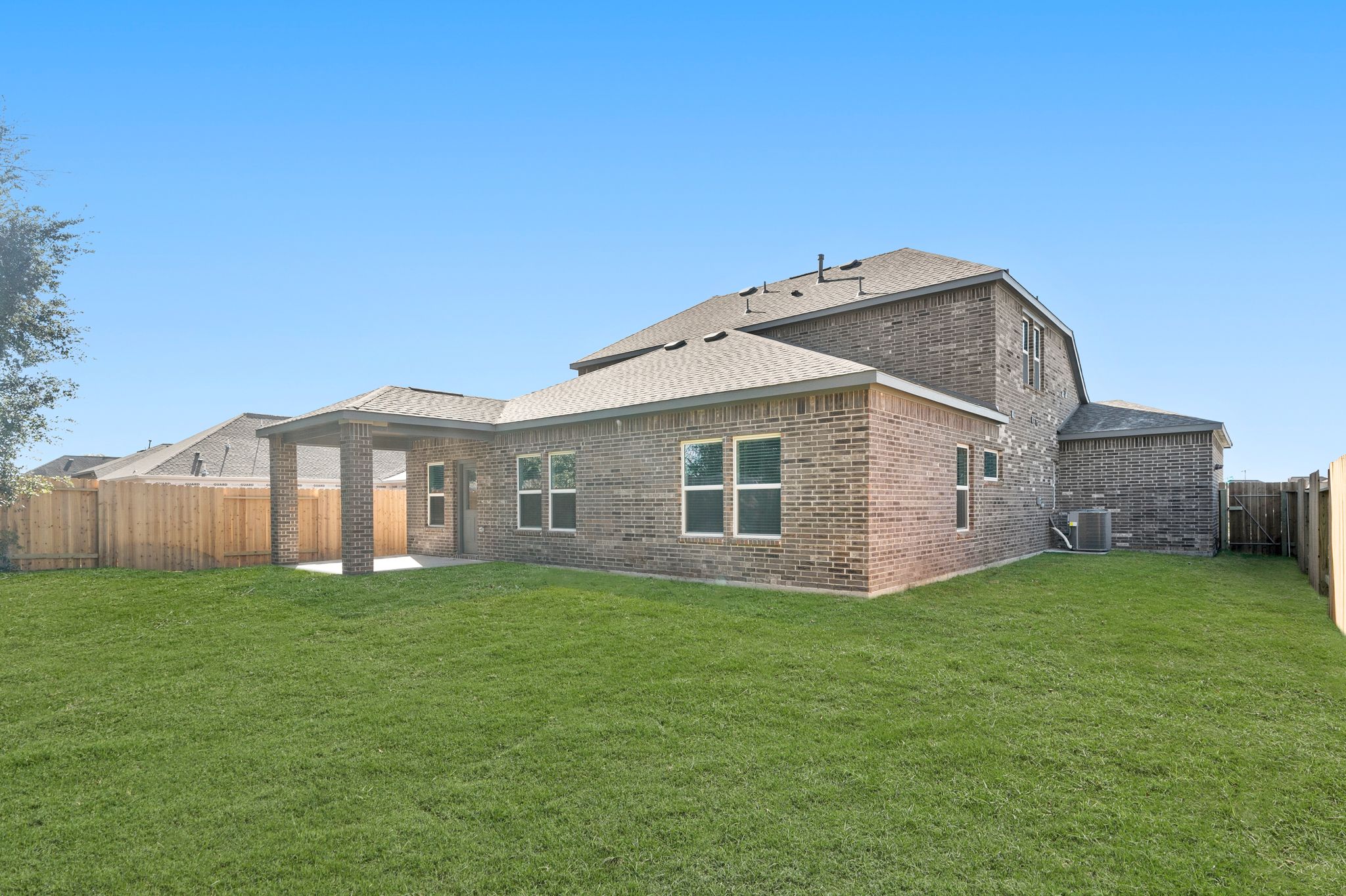 A large brick building.