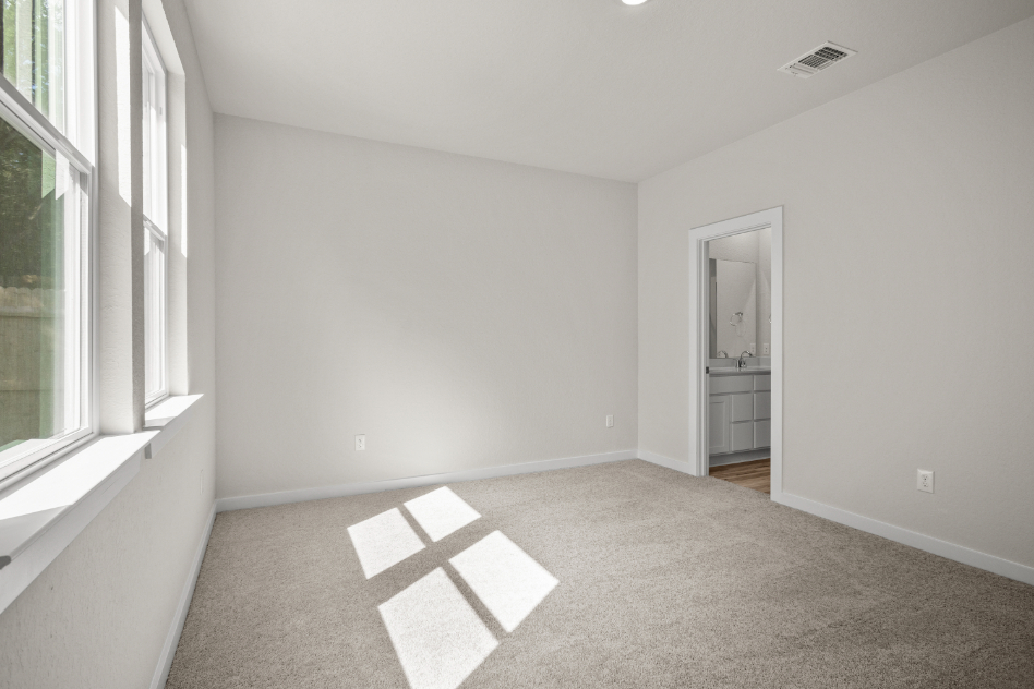 A room with white walls.