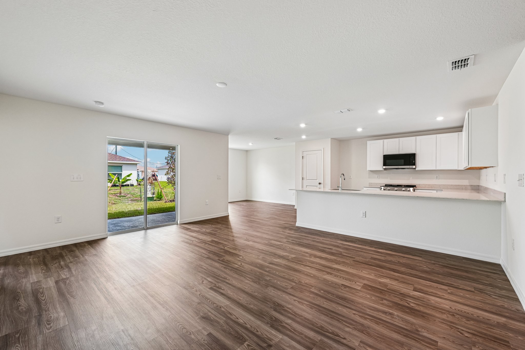 A large empty kitchen.