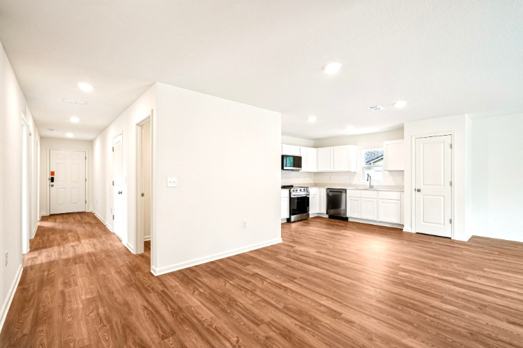 A large empty kitchen.