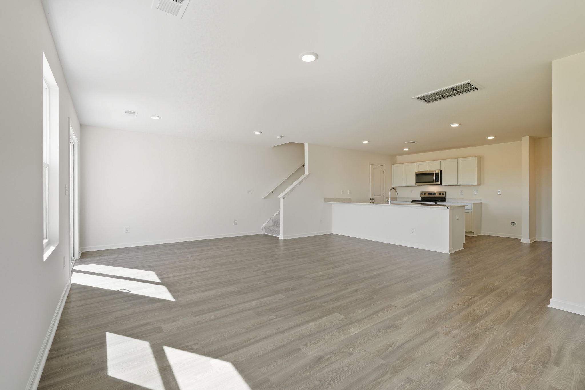 A large empty room.